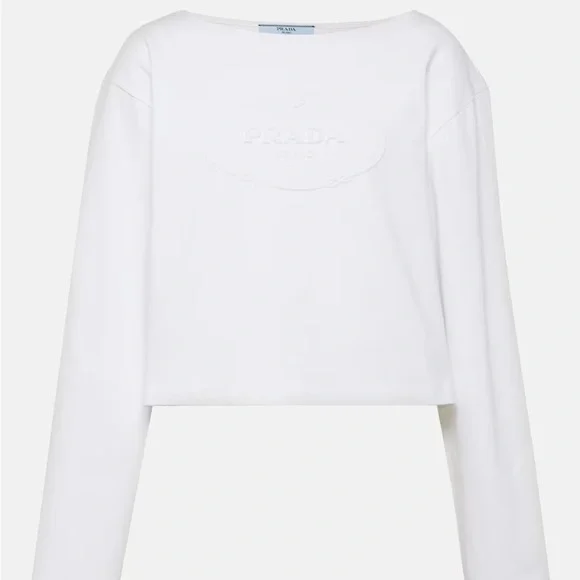 PRADA
Logo cotton jersey crop top - Picture 6 of 8